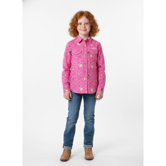 2 Cruel Girl Ranch Western Rodeo Rhinestone Snap Button Riding Shirts-8M - Picture 2 of 10